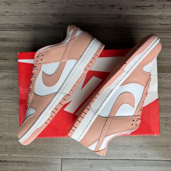 Nike Shoes - Nike Dunk Low Blush and White Low-Top Women’s Sneakers 8.5 W